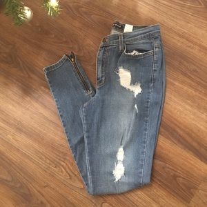 Fashionova Mid Rise distressed jeans